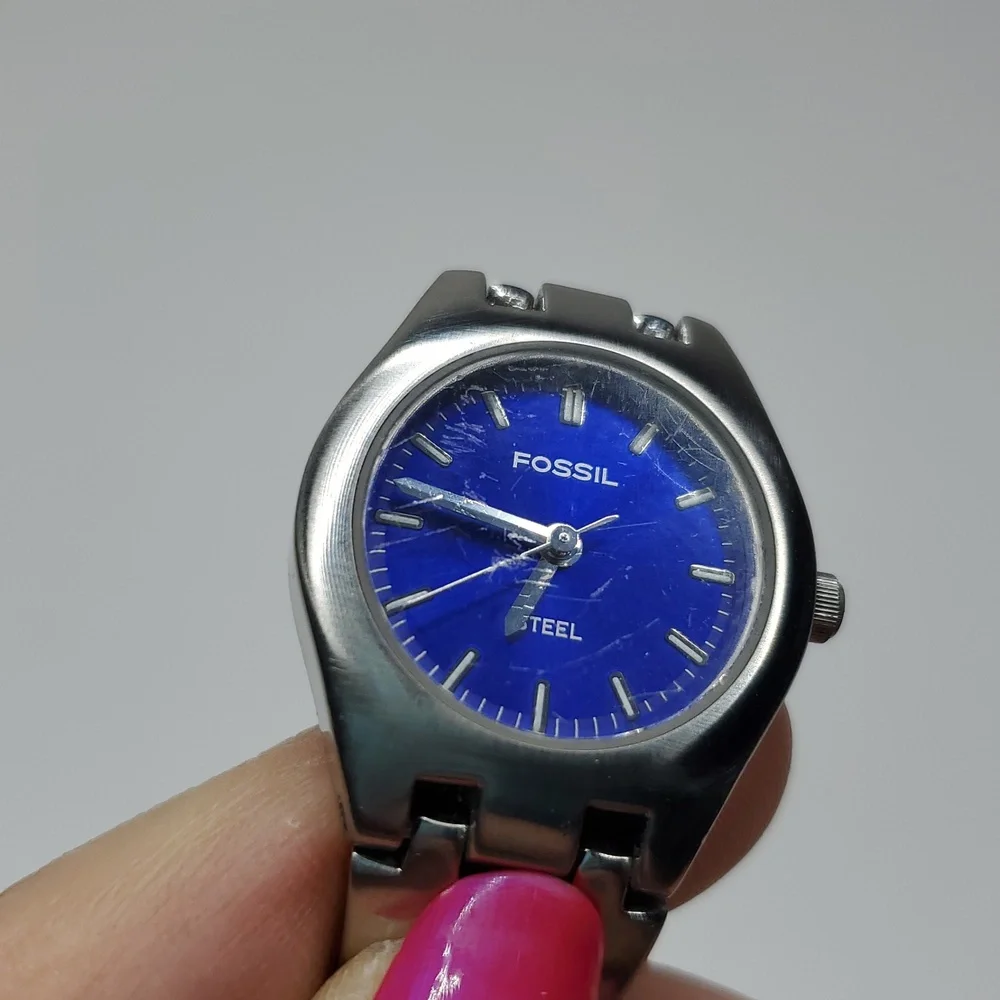 Blue Fossil Steel FS2532 Solid Stainless Steel Watch
